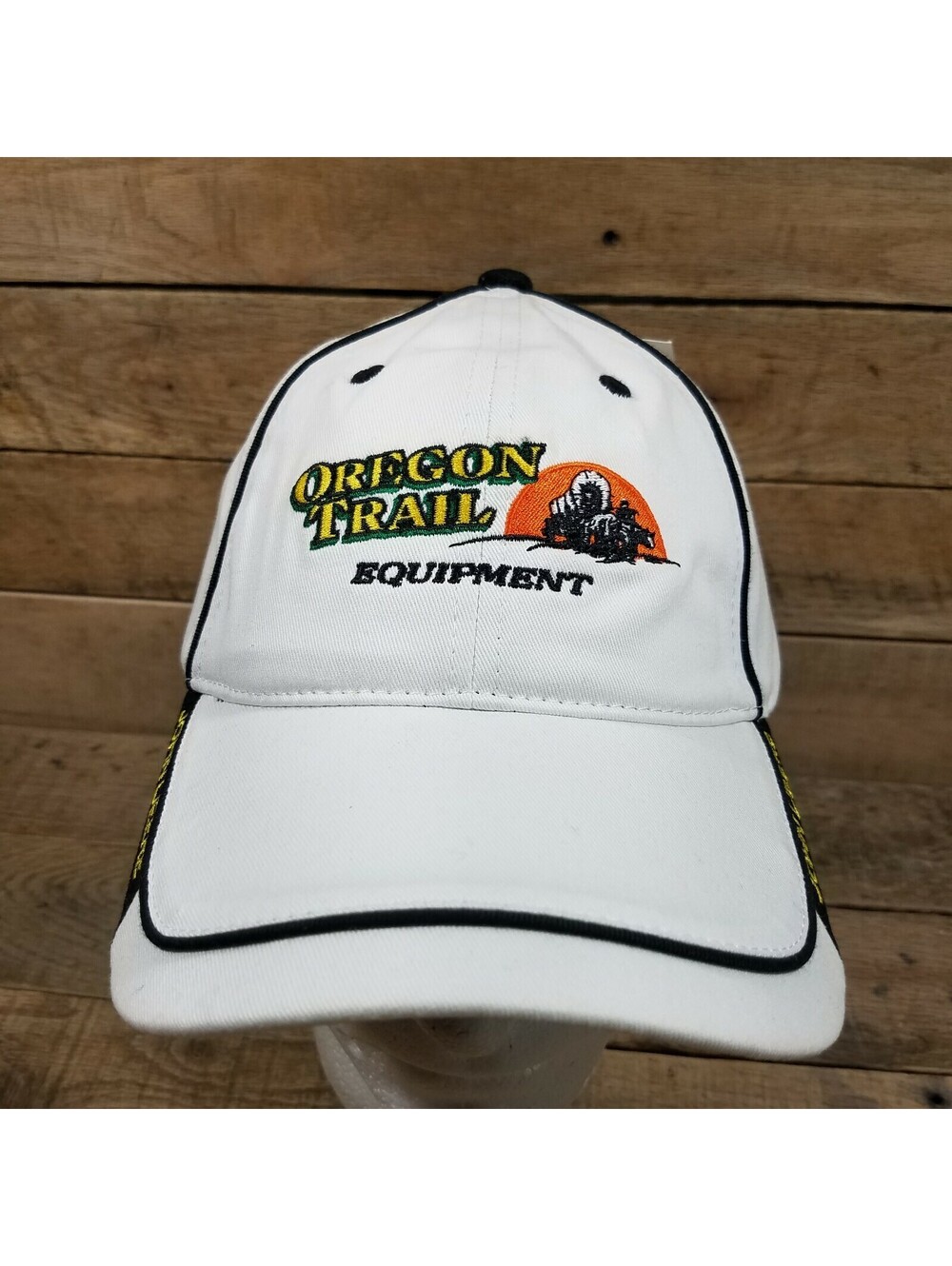 Oregon Trail Equipment John Deere White Baseball Mesh Style Hat T1